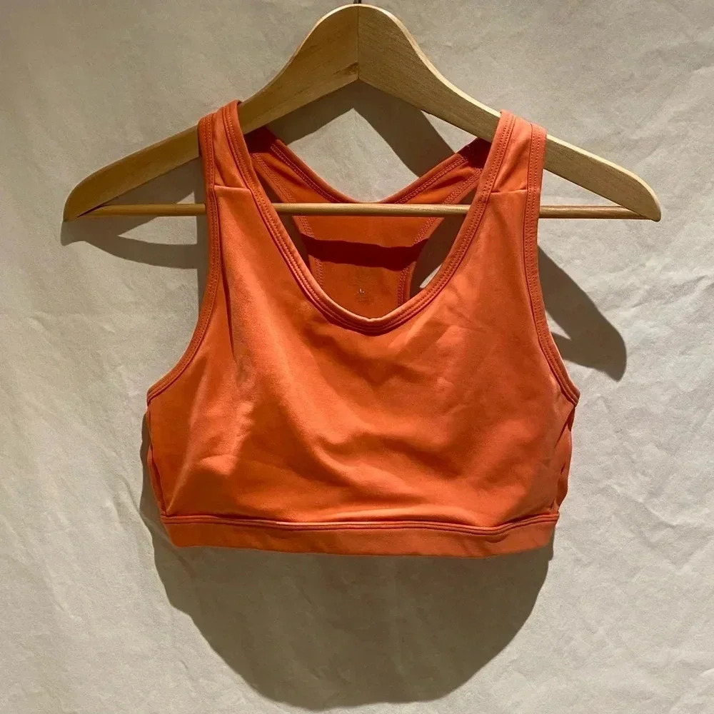 Moving Comfort Coral Sports Bra, size L